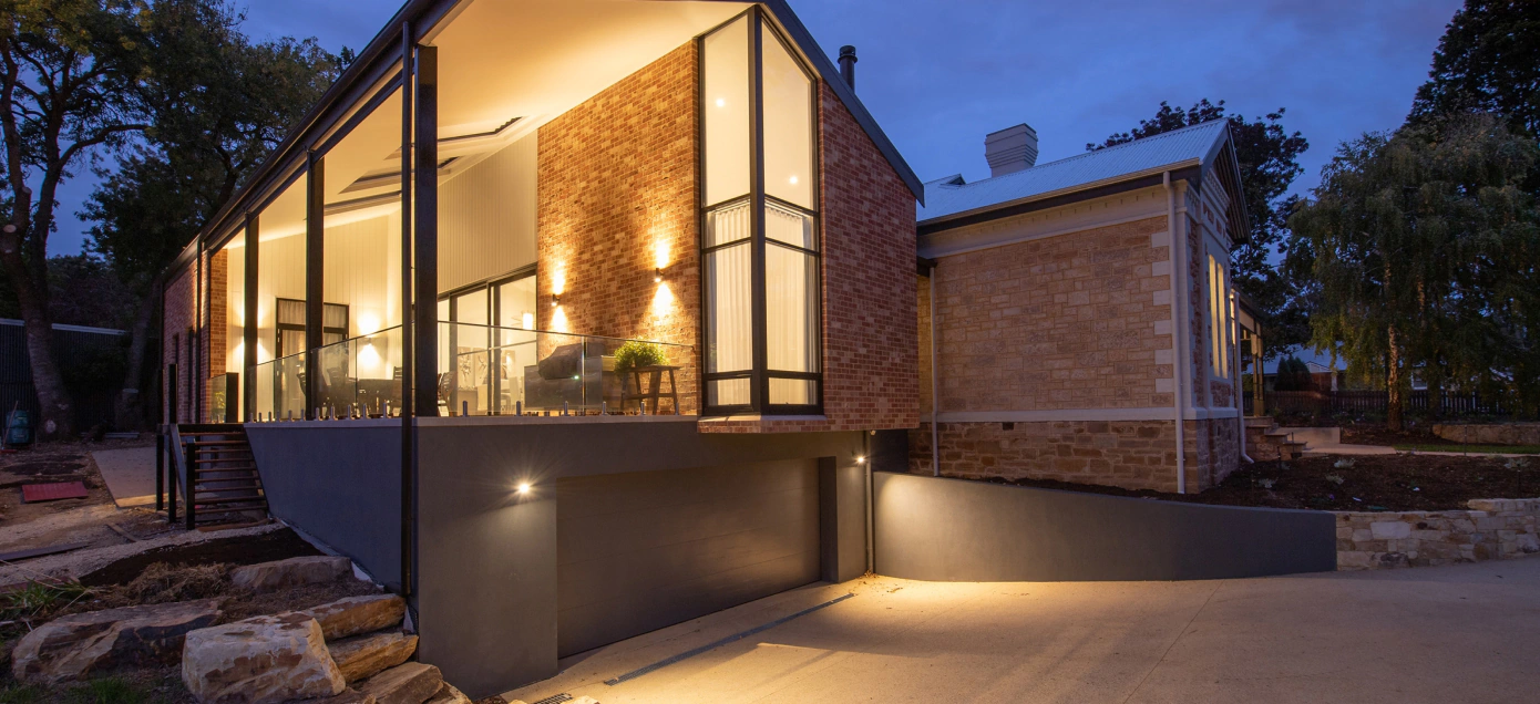 exterior view of smart home