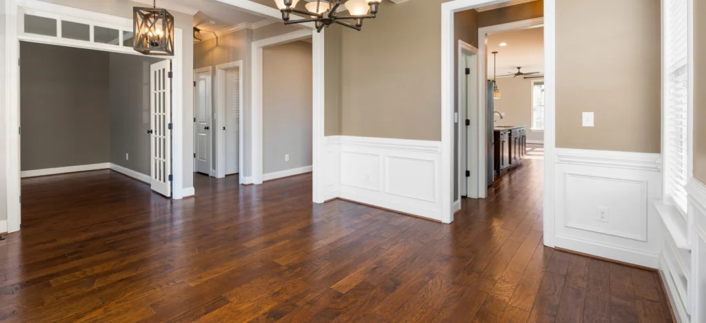 newly installed flooring